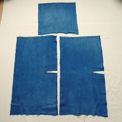 Indigo Dye Baumwollstoff Vintage