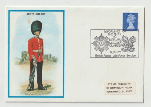 19/1/1972 UK GB Cover - Scots Guards - BFPS Special Postmark