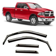 in-Channel Extra Durable Rain Guards for Trucks Dodge Ram 1500 For RAM 09-18