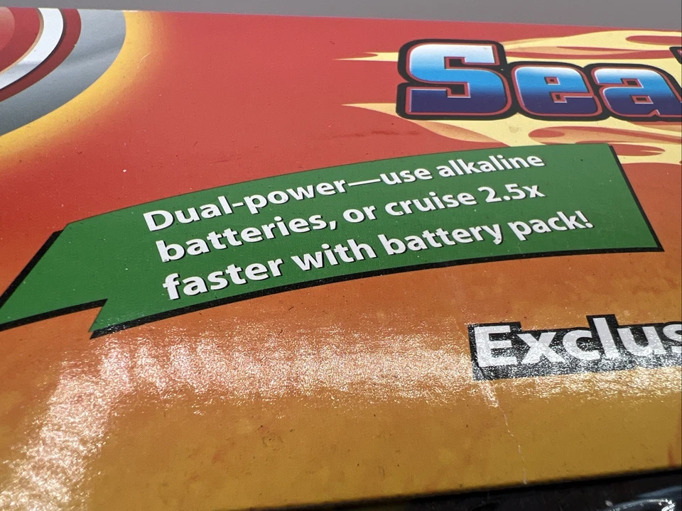 NEW Radio Shack Radio Control Boat “Sea Burner” Original Box & Stand, No Remote - Image 3 of 4