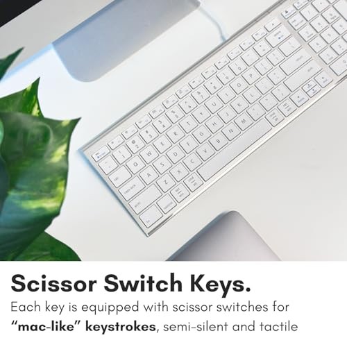 Wired Keyboard for Mac, Compatible Apple Keyboard with Numeric Keypad - Slim, - Picture 5 of 7