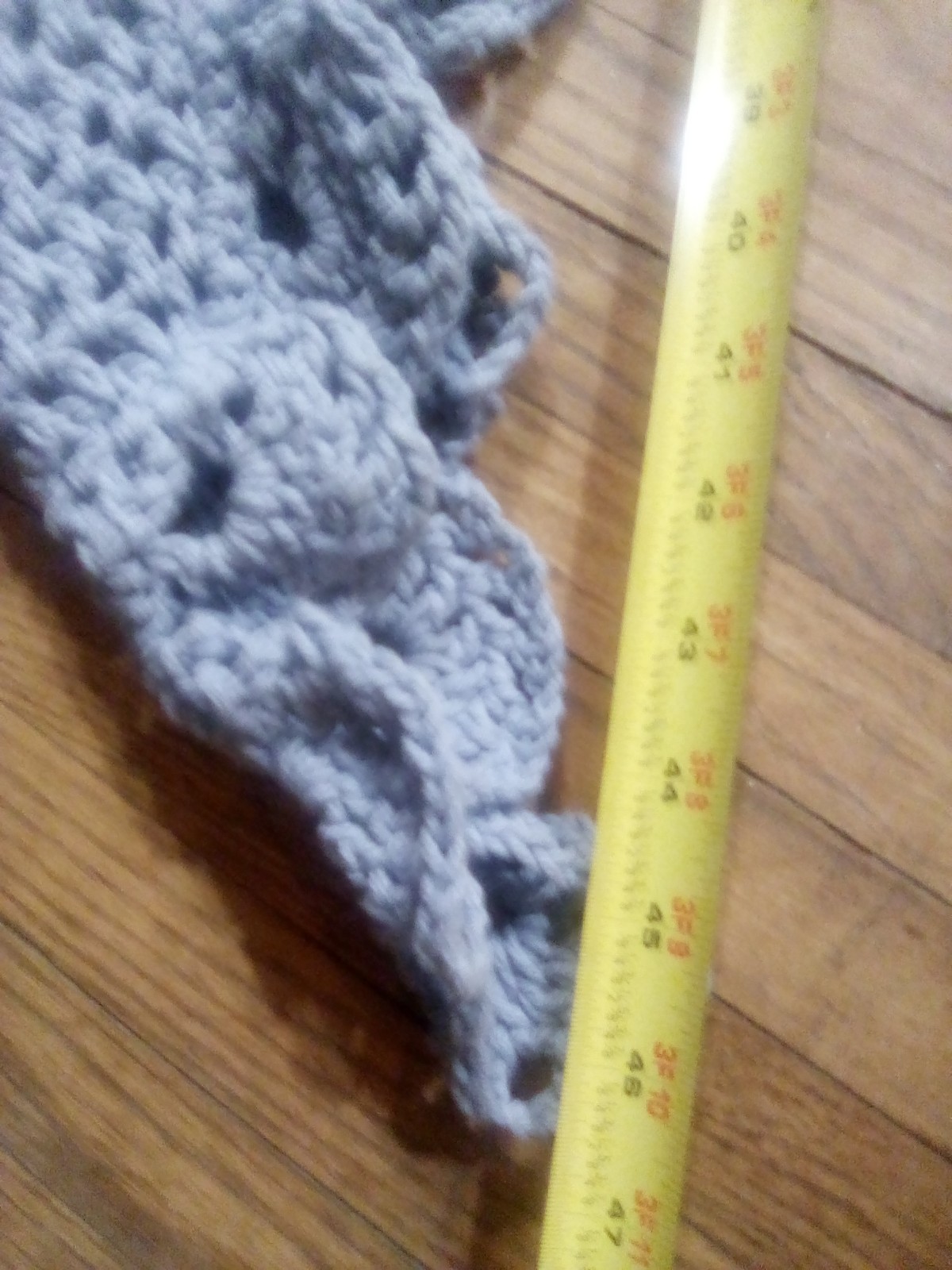 Women's Handmade Crocheted Triangular Light Blue … - image 6