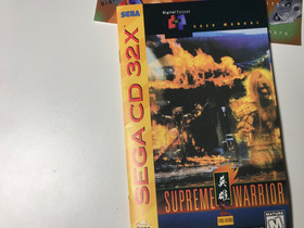 Sega CD 32X Supreme Warrior CIB Warranty card tested