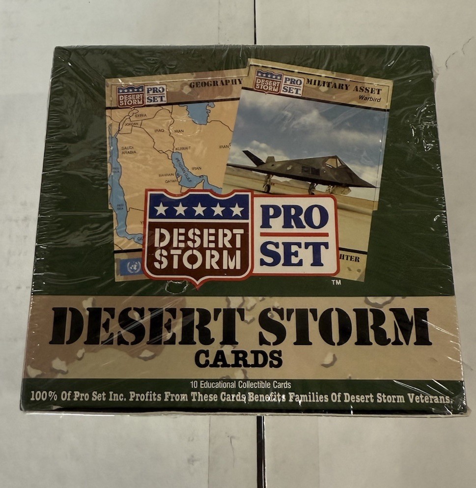 1991 DESERT STORM  Pro Set Factory Sealed BOX Of 36 Packs 10 Cards Each
