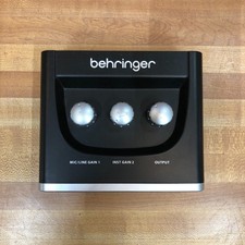 Behringer U-Phoria UM2 USB Audio Interface XLR Mic Preamp Podcast TESTED WORKS