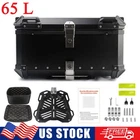 65L Motorcycle Top Case Tail Box Aluminum Waterproof Rear Luggage Scooter Trunk