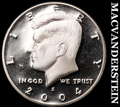 2004-S Silver Kennedy Half Dollar-Choice Gem Proof Lustrous No Reserve #i3120