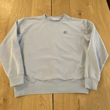 Fila Blue Women s Sweatshirt Large Blue French Terry