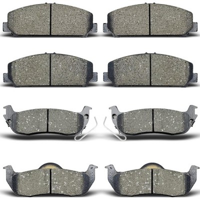 ALADICHE Front Rear Brake Pads Compatible with 2008-2015 Nissan Titan,for 200...