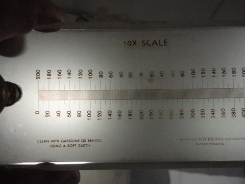MACHINIST MILL LATHE TOOL Universal Projection Rule 10X Scale Comparator ? - Picture 2 of 2