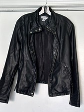 Celebrity Pink Women's Faux Leather Jacket, Size Large