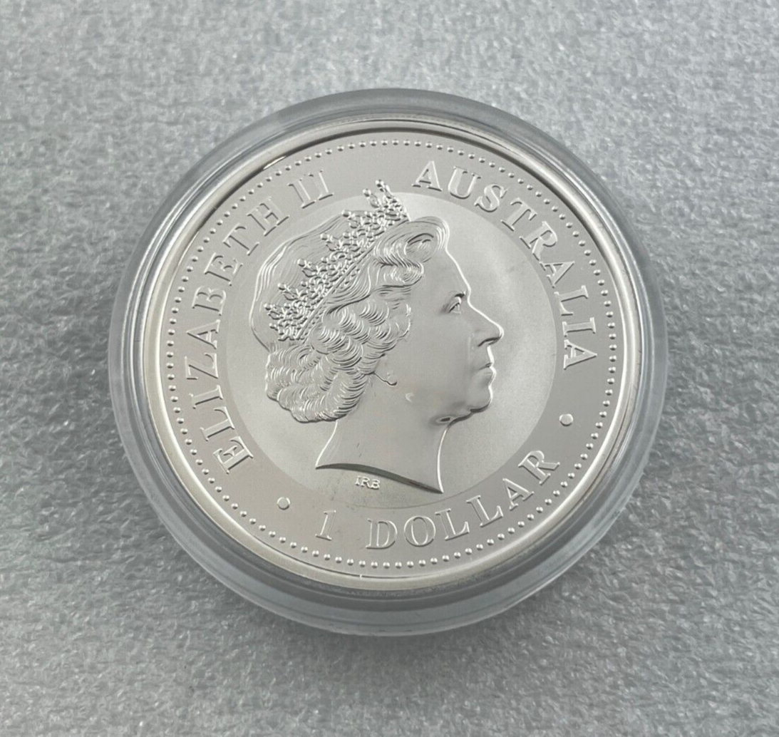 2004 Australian Kookaburra 1oz 999 Silver Coin Gilded Edition