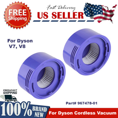 2 x Replacement Part For Dyson 967478-01 HEPA Post Motor Filter V7 V8 Absolute