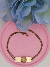 CORNELL UNIVERSITY Antique Vintage 12k Rose Gold Filled GF Bracelet Art Deco