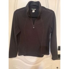 Avalanche Jacket Women's Polartec Black 1/4 Zip Fleece Outdoor Pullover Sz M