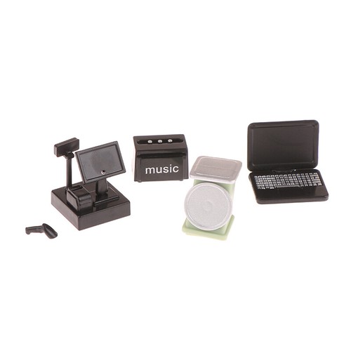 1/12 Dollhouse Mini Scales Cashier Radio Laptop Model Dollhouse Accessories - Photo 2/16