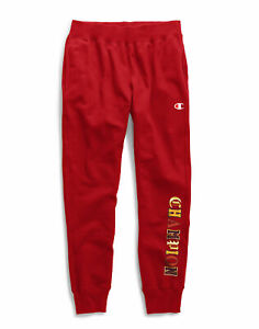 red champion joggers mens