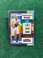 2021 Panini Championship Ticket Derek Carr Contenders 7/99 #57 Football Card