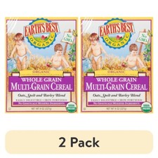  2 pack Earth's Best Organic Infant Cereal, Whole Multi-Grain, 8 oz. Box