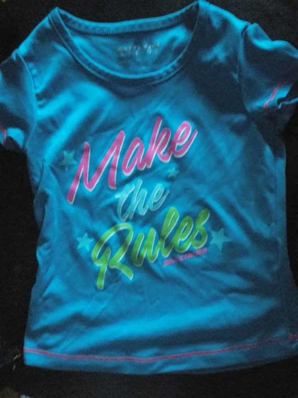 Skechers Active Baby Toddler Girls Size 2T Short Sleeve T-Shirt Blue Jewel