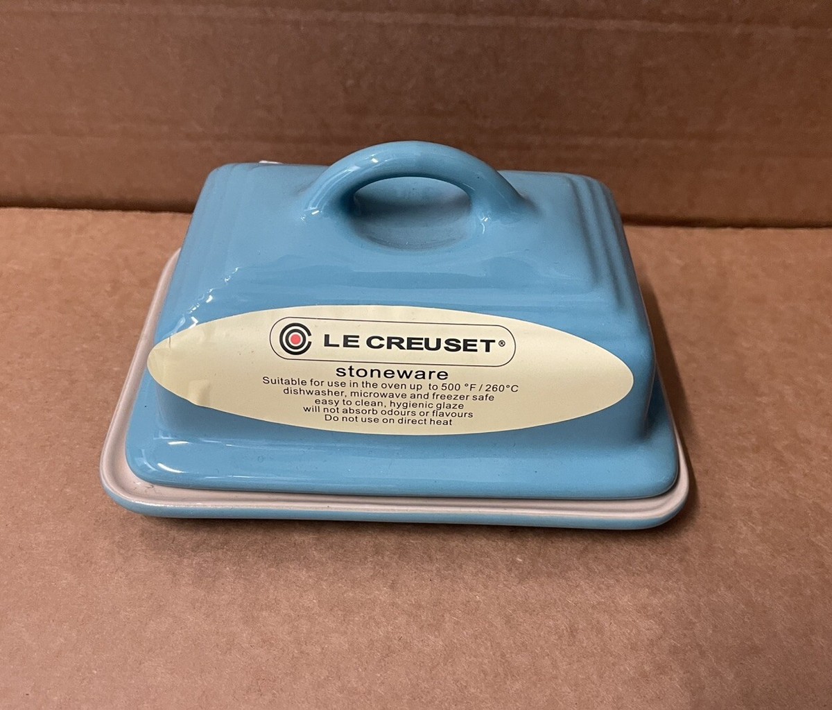 Le Creuset Butter Dish with Lid Teal (NEW) UK