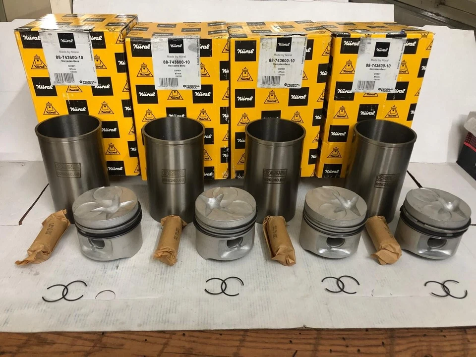 4X SLEEVE PISTON kit 88-743600-10 87mm MB FOR Mercedes Benz 190 W201 OM601 W463 - Image 4 of 4