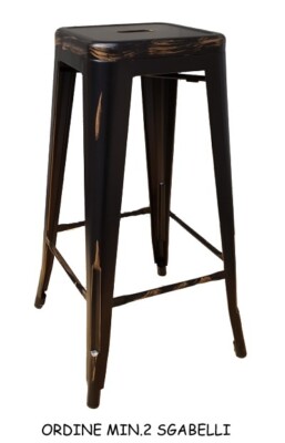 Sgabello Alto Sgabello Tolix Originale SGABELLO BAR STILE TOLIX