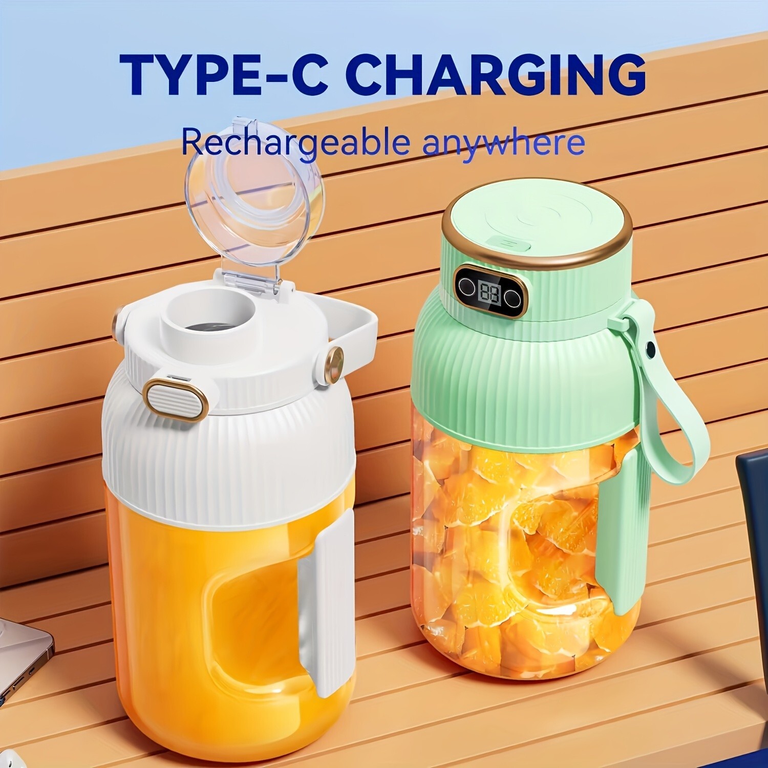 Smart Portable Blender &ndash; USB Rechargeable, Travel-Ready Sm