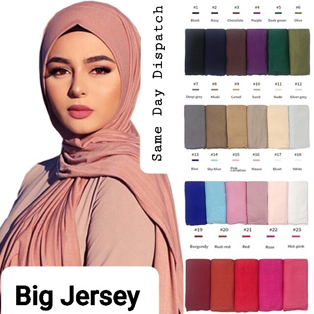 PREMIUM QUALITY BIG SIZE JERSEY HIJAB SCARF SHAWL SUPER STRETCHY