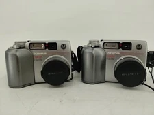 Lot of 2 Olympus C-4000 4.0MP Digital Cameras, AS/IS  Parts or repair, EB-09999