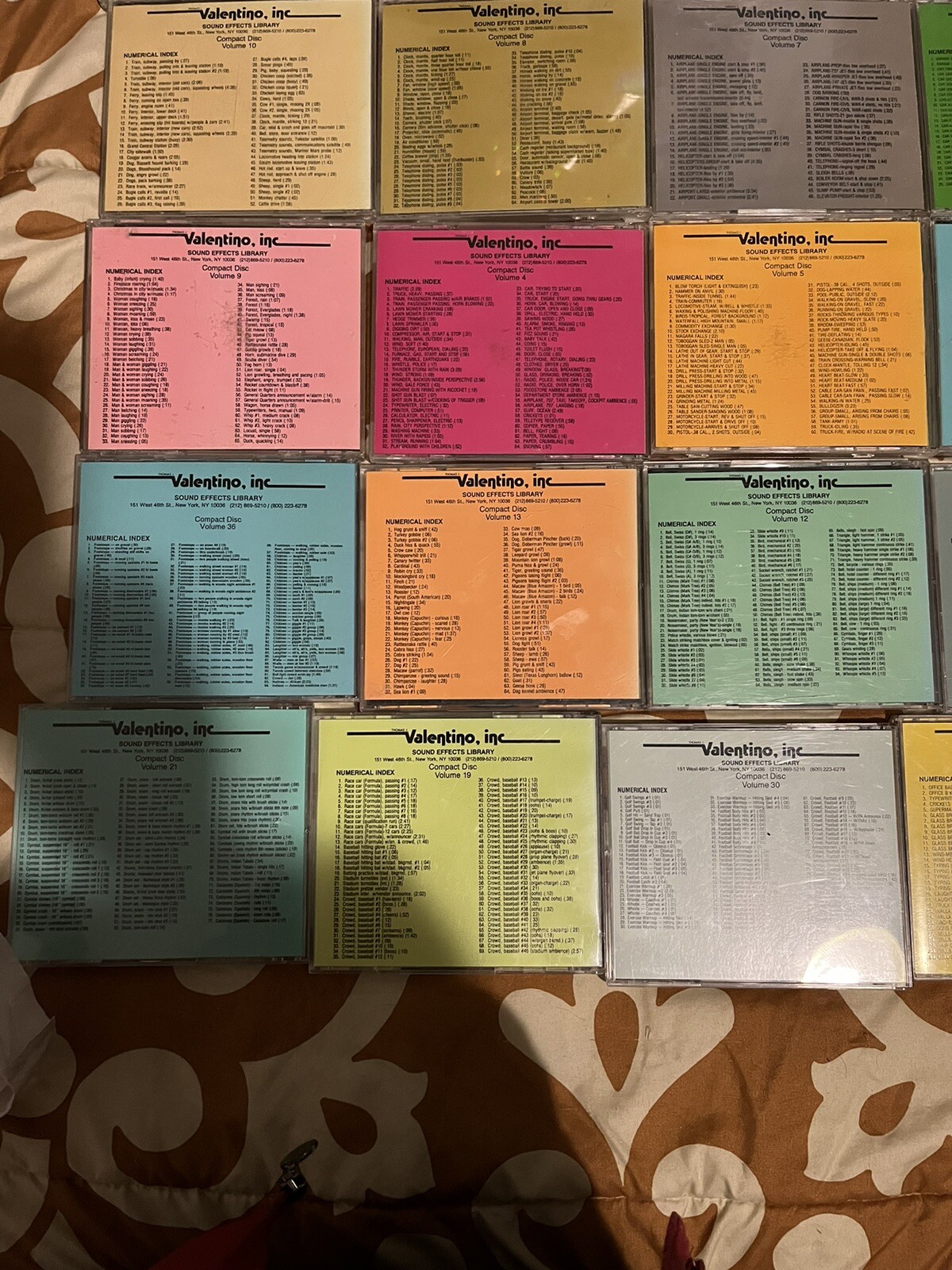 Production Library Valentino Sound Effects 28 CD’s eBay