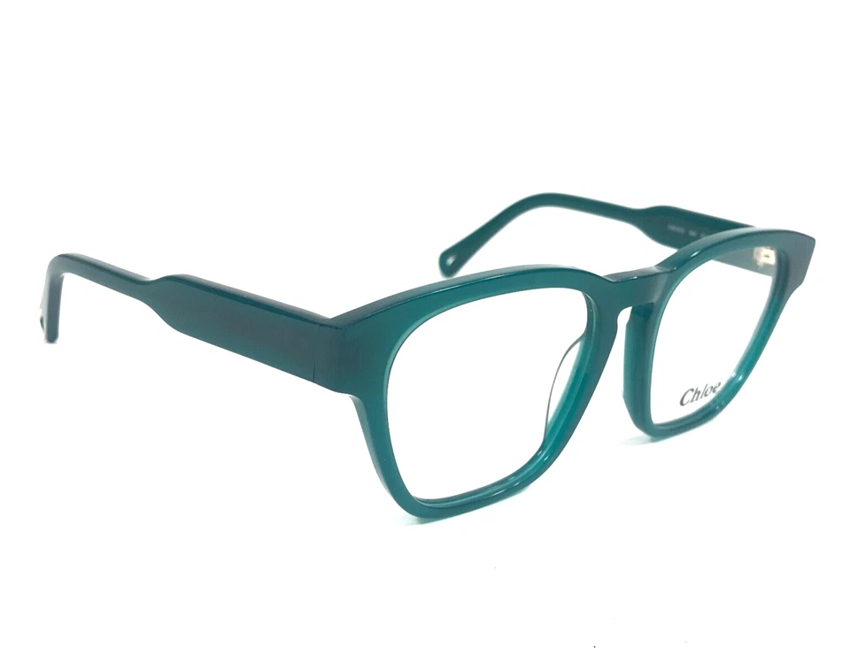 Chloe Eyeglasses Frames CH0161O 004 Polished Green Square Full Rim 51-18-145 - Image 2 of 4
