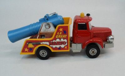 Vintage Corgi L Cirque Human Cannon Great MARVO Jean Richard BERLIET TRUCK 1163