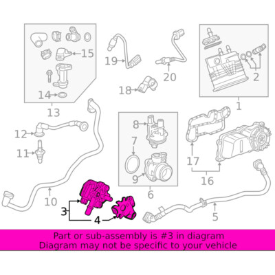 For GM Cadillac XT4 XT5 Vapor Canister Purge Pump OEM 12718569