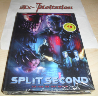 Split Second 4k / Mediabook 2x DVD + Blu Ray Set 33/66 G OVP Rutger Hauer