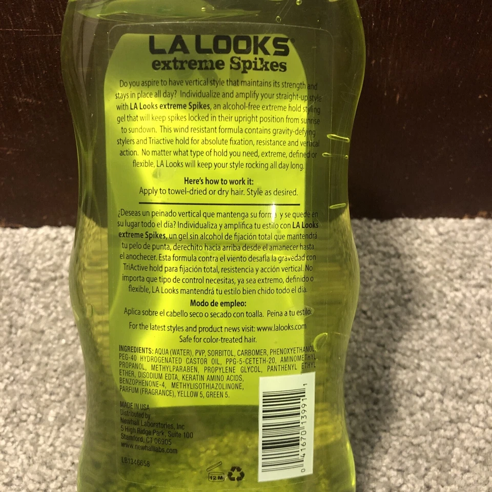 Gel capilar LA Looks Absolute Styling Max Extreme Spikes nivel 12, 20 oz Foto 3 de 4