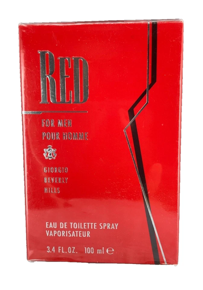 ROJO para HOMBRE por Giorgio Beverly Hills EDT para hombres 3,4 OZ NUEVO EN CAJA SELLADO - ¡OFERTA!! Foto 3 de 4
