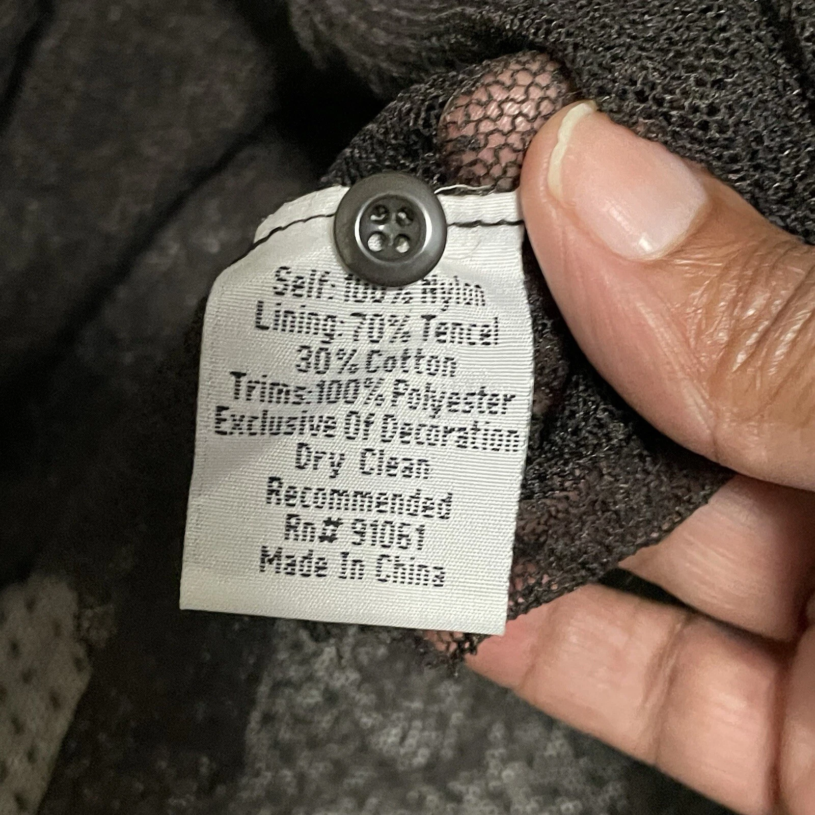 VALENTINO Abito Johnny Was Biya ricamato trasparente overlay S marrone stravagante fata scura