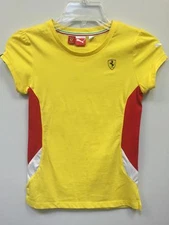 Ferrari Girl's (Child) T-Shirt, Yellow