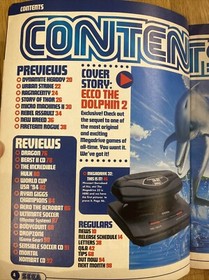 1994 SEGA Magazine #7 JULY Ecco 2; Micro Machines; First For Saturn VGC