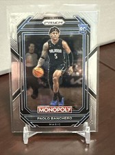 Paolo Banchero 2022-23 Panini Prizm NBA Monopoly Rookie Card #66 Magic Base RC. rookie card picture