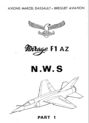 Dassault Mirage F1 Jet Handbuch & Bericht seltenes detailliertes Archiv 70er Jahre PDF