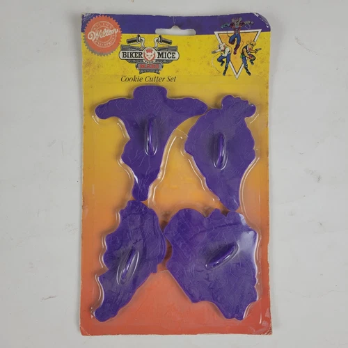 Vintage Biker Mice From Mars Wilton Cookie Cutter Set Throttle Vinnie Modo 1994