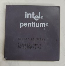 Intel Pentium 166 A80502166 SY016 166MHz/66MHz Sockel/Socket 7 CPU Processor