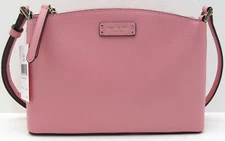 NWT Authentic KATE SPADE Leather JEANNE Crossbody Shoulder Bright CarnationPink