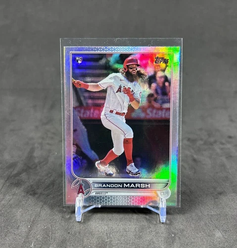 2022 TOPPS SERIES 1 RAINBOW FOIL BRANDON MARSH RC LOS ANGELES ANGELS #243