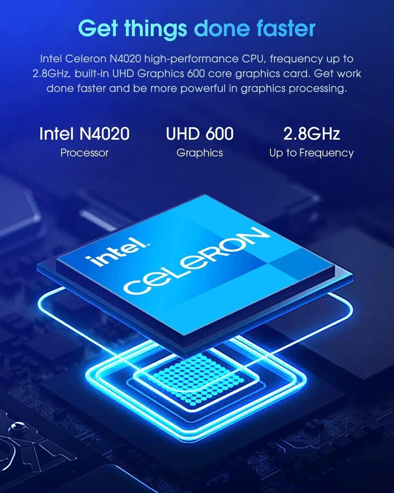 Portátil CHUWI HeroBook Pro 14.1 Intel Celeron N4020 Windows 11 256 GB SSD 8 GB RAM Foto 2 de 4