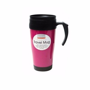 Large Insulated Double Wall 400 Ml Travel Mug With Handle Black Travel Accessory Ebay