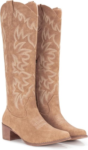 Boots For Women Knee High Boots Pointy Toe Women's Western Boots - Picture 6 of 7