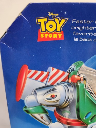 Toy Story Buzz Lightyear Holiday Hero Action Figure 12" Talks & Lights Up 1998 - Imagen 7 de 8